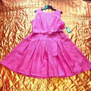 Tommy Hilfiger Fit&Flare Pink Illusion Fabric Dress